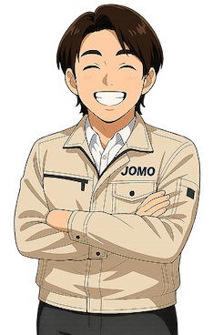 腕組みをするJOMO隊長